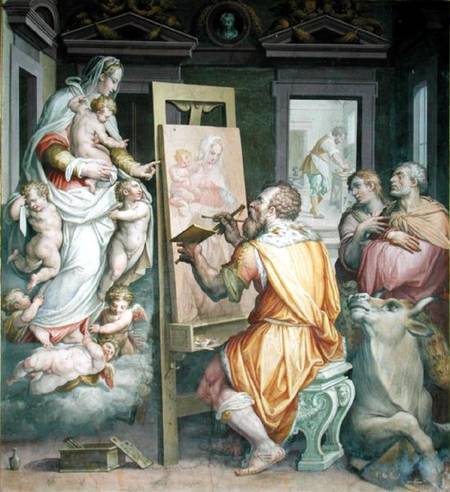 St. Luke Painting the Virgin à Giorgio Vasari