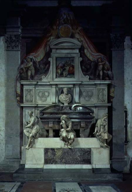Monument to Michelangelo Buonarroti (1475-1564) à Giorgio Vasari