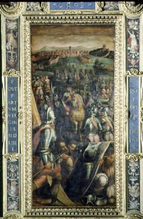 The Capture of Casole from the ceiling of the Salone dei Cinquecento