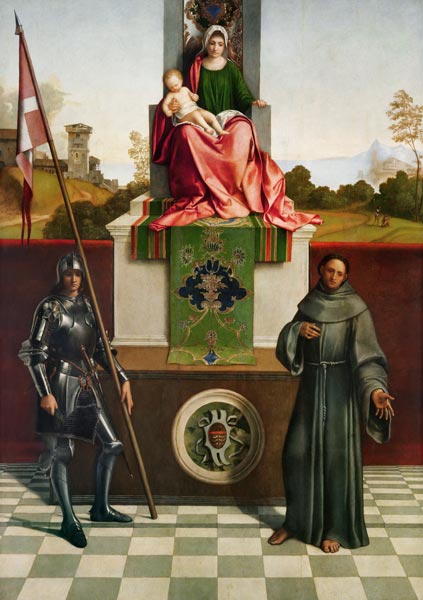 Madonna and Child with Saints Liberale and Francis (The Castelfranco Madonna) c.1506 à (Giorgio da Castelfranco) Giorgione