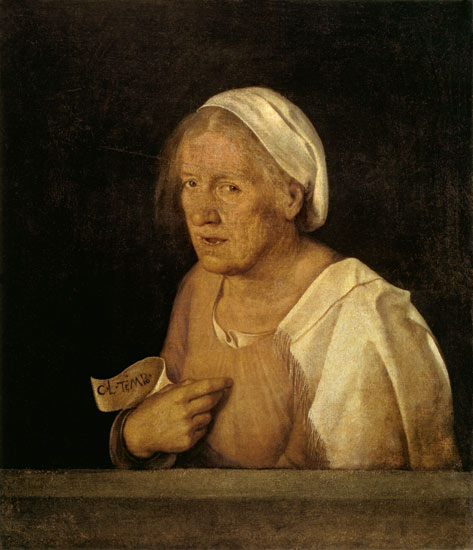 La vieille à Giorgione (alias Giorgio Barbarelli ou da Castelfranco)