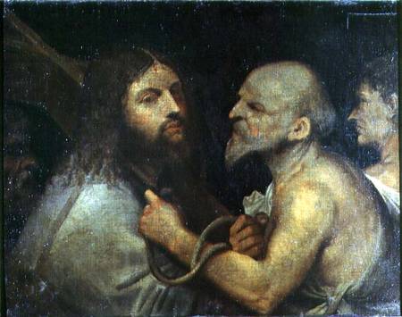 Christ Carrying the Cross à Giorgione (alias Giorgio Barbarelli ou da Castelfranco)