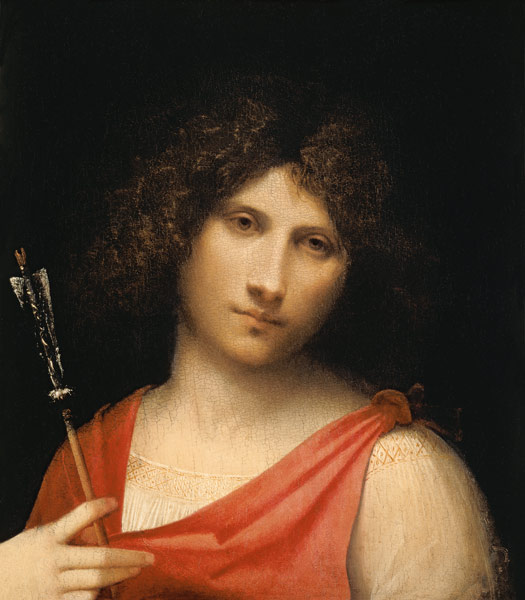 Youth holding an Arrow à Giorgione (alias Giorgio Barbarelli ou da Castelfranco)
