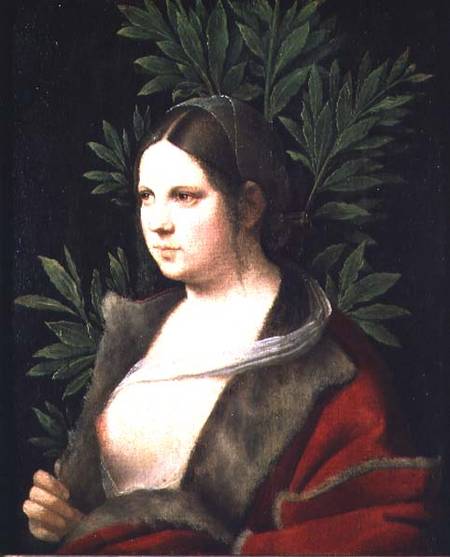 Portrait of a Young Woman (Laura) à Giorgione (alias Giorgio Barbarelli ou da Castelfranco)