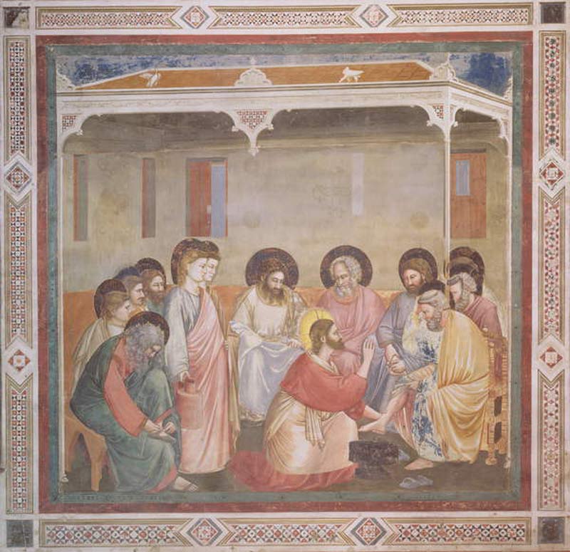 Christ Washing the Disciples' Feet à Giotto di Bondone