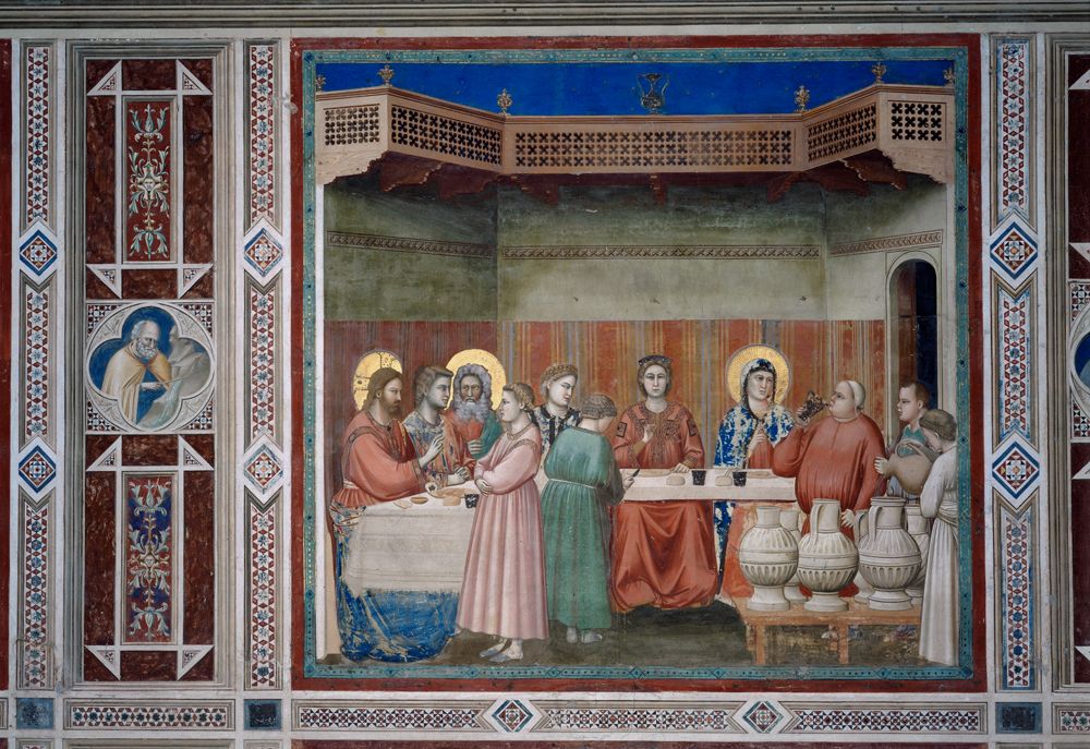 Les noces de Cana à Giotto di Bondone
