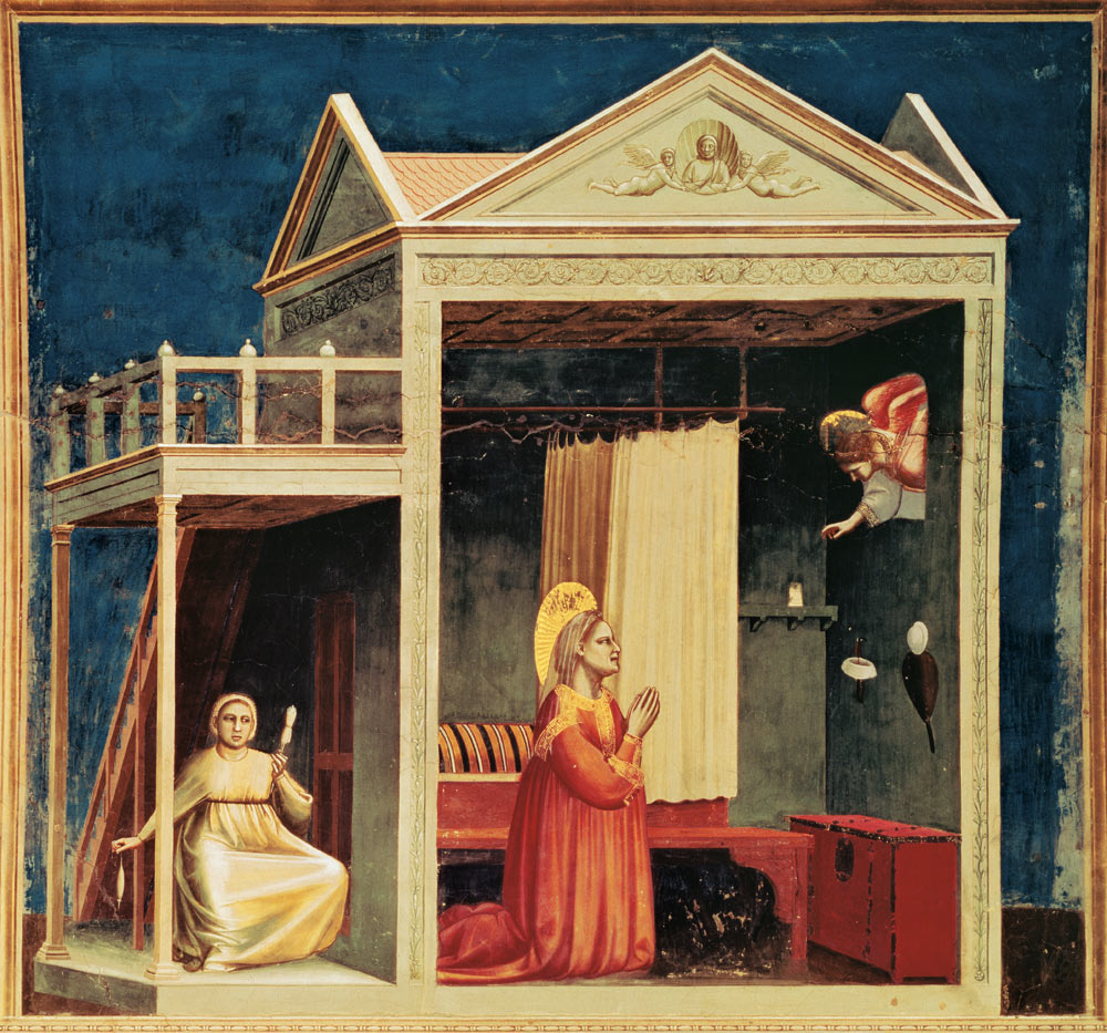 l'annonciation à Sainte Anne. à Giotto di Bondone