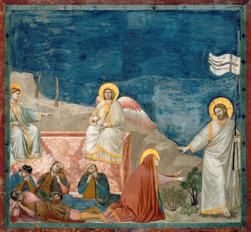 Giotto,La Resurrection (Noli me tangere) à Giotto di Bondone
