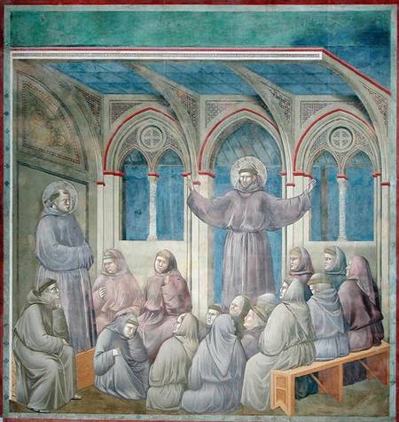 The Apparition at the Chapter House at Arles à Giotto di Bondone