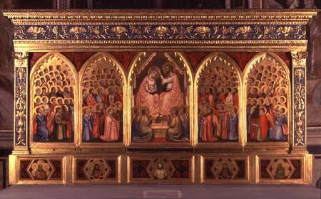 Coronation of the Virgin Polyptych (panel) à Giotto di Bondone