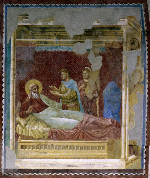 Esau appearing to Isaac à Giotto di Bondone