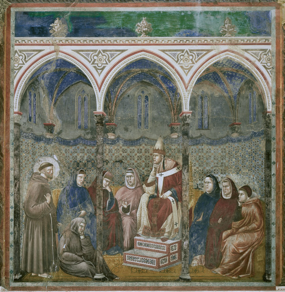 St. Francis and Honorius III à Giotto di Bondone