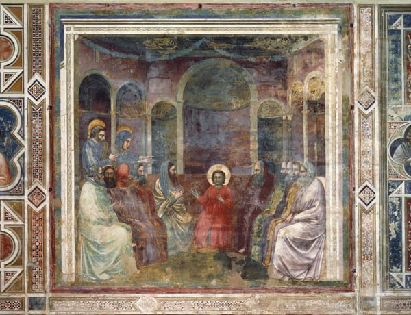 Giotto, Jesus parmi les docteurs à Giotto di Bondone