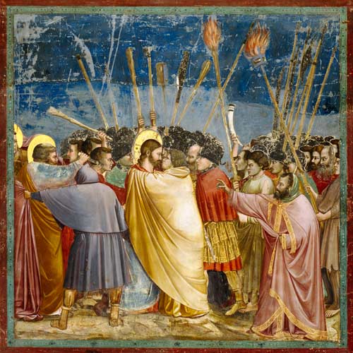 L'arrestation de Jésus à Giotto di Bondone