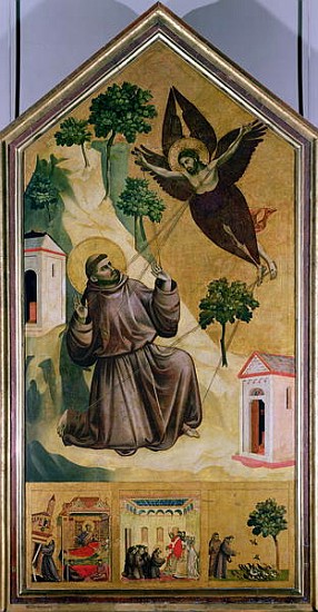 St. Francis Receiving the Stigmata, c.1295-1300 à Giotto di Bondone