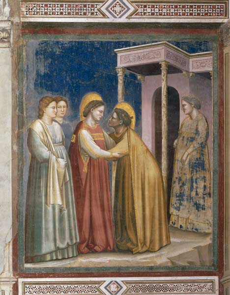 Giotto, La Visitation à Giotto di Bondone