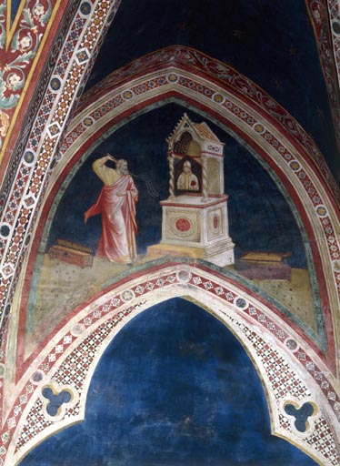 Der an dem Bild des hl. Nikolaus sich raechende Jude à Giotto (école)