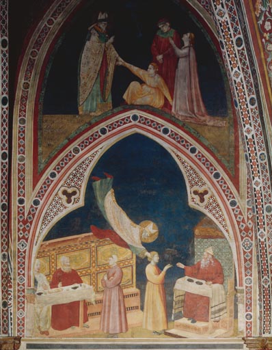 Der hl. Nikolaus befreit den Knaben Adeodat aus den Haenden der Agarener à Giotto (école)