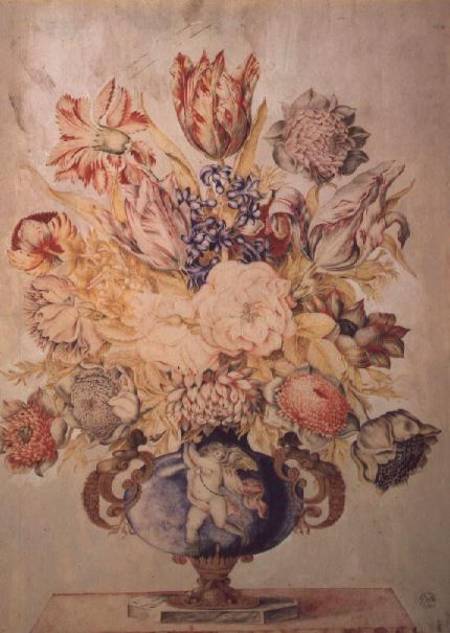 A Vase of Flowers à Giovanna Garzoni