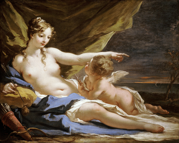 Venus und Amor. à Giovanni Antonio Pellegrini