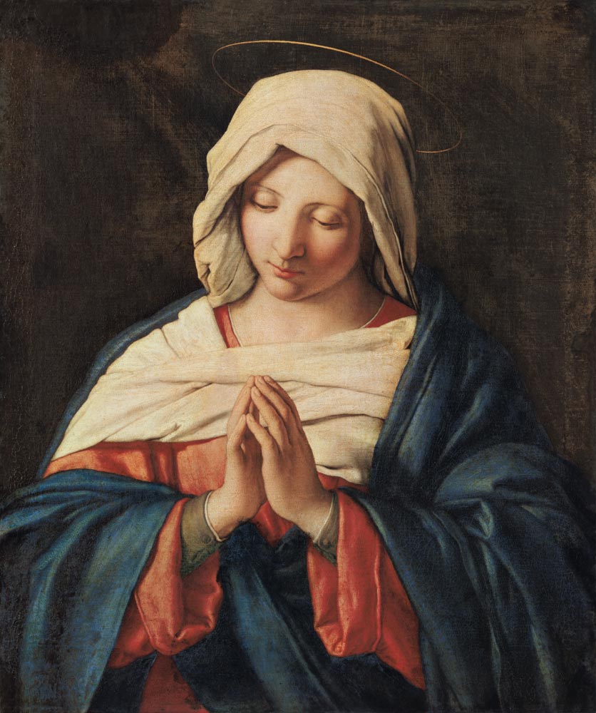 madonne priant. à Giovan Battista detto "Il Sassoferrato" Salvi