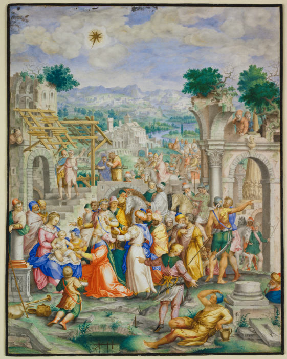 Adoration of the kings à Giovanni Battista Castello