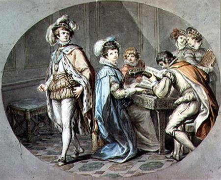 The Jealousy of Darnley à Giovanni Battista Cipriani