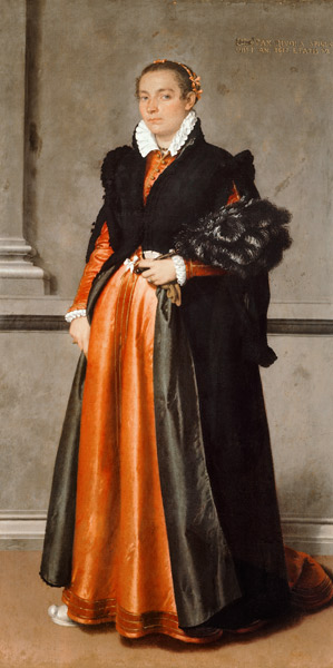 Portrait of a noblewoman Pace Rivola Spini à Giovanni Battista Moroni