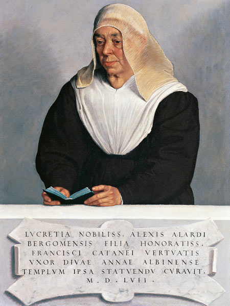 The Abbess Lucrezia Vertova Agliardi à Giovanni Battista Moroni