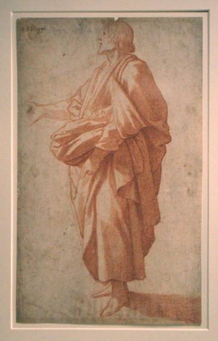 Study of a draped figure à Giovanni Battista Paggi