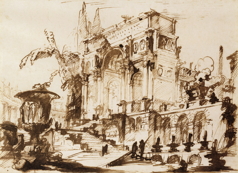 Classical Drawings (pen & ink on paper) à Giovanni Battista Piranesi