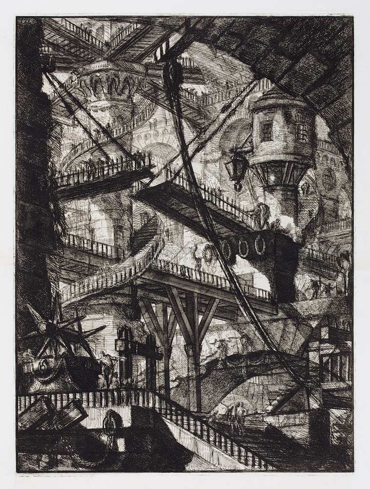 The Drawbridge. From the series The Imaginary Prisons (Le Carceri d'Invenzione) à Giovanni Battista Piranesi