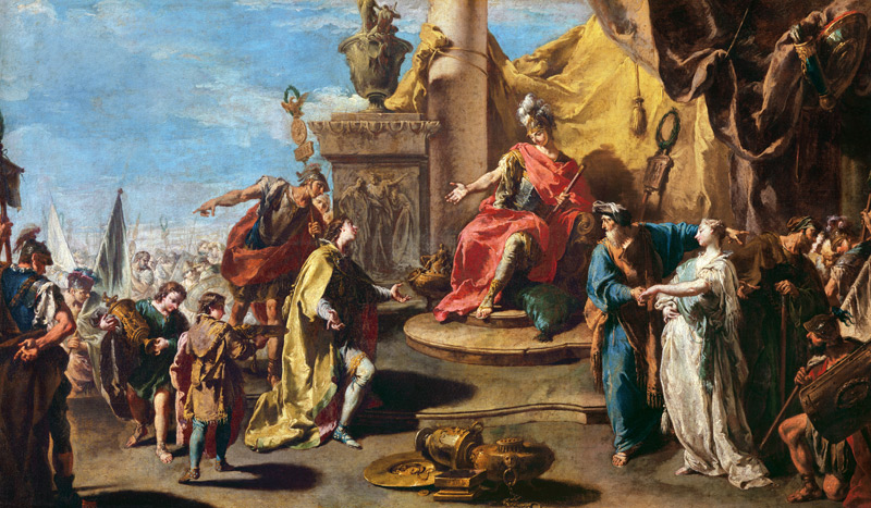 The Continence of Scipio (237-183 BC) à Giovanni Battista Pittoni
