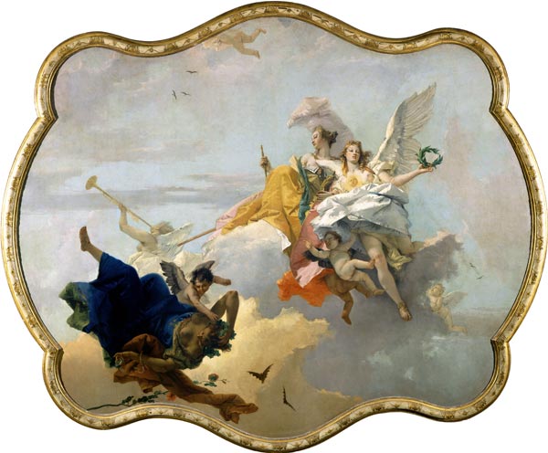 Triumph of Virtue and Nobility à Giovanni Battista Tiepolo