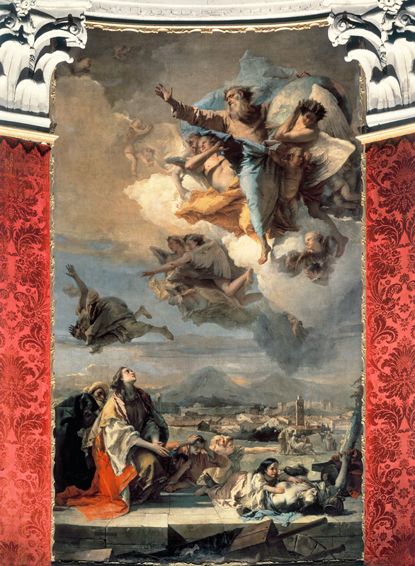 G.B. Tiepolo,Ste Thecle libere Este... à Giovanni Battista Tiepolo