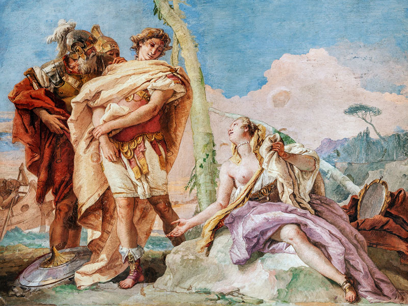 Rinaldo Abandoning Armida from 'Gerusalemme Liberata' by Torquato Tasso (1544-95) 1757 à Giovanni Battista Tiepolo