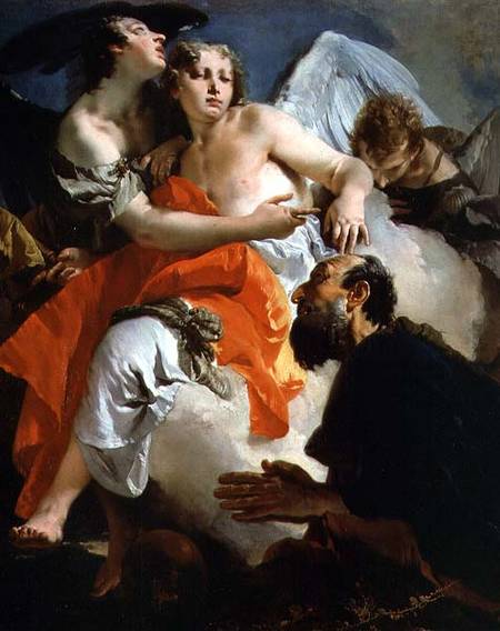 Abraham and the Three Angels à Giovanni Battista Tiepolo