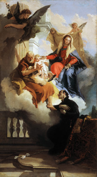 G.B.Tiepolo/Ste Famille/St Gaetan Thiene à Giovanni Battista Tiepolo