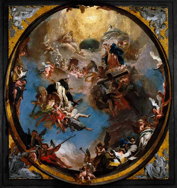 G.B.Tiepolo/St Dominique en gloire à Giovanni Battista Tiepolo