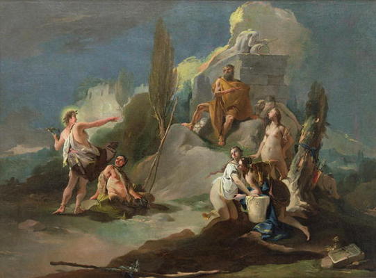 Apollo and Marsyas, c.1720-21 (oil on canvas) à Giovanni Battista Tiepolo