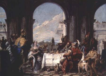 The Banquet of Anthony and Cleopatra à Giovanni Battista Tiepolo