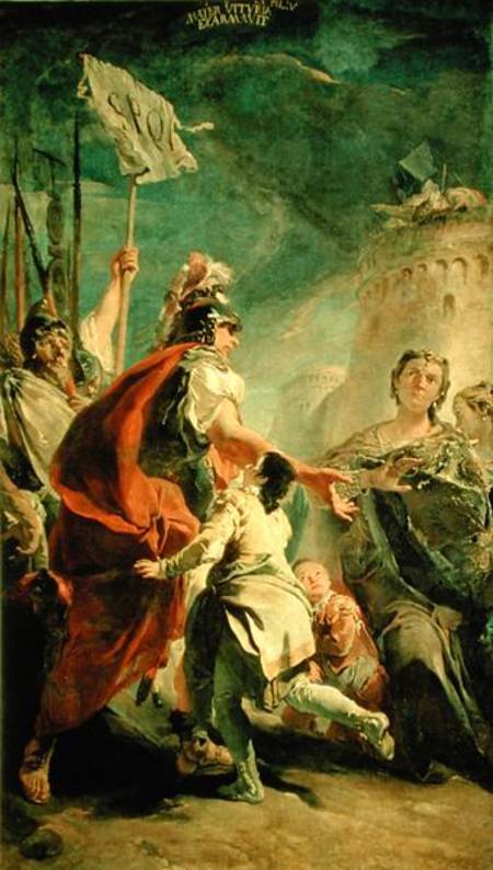 Coriolanus in the Environs of Rome à Giovanni Battista Tiepolo