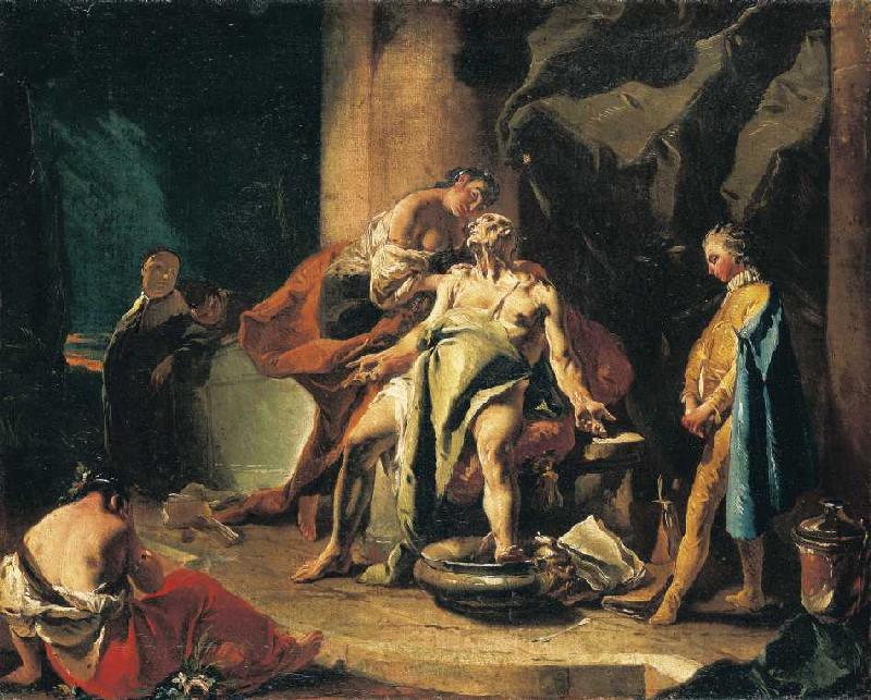 Der Tod Senecas à Giovanni Battista Tiepolo