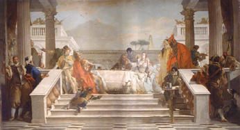 Das Fest der Cleopatra. à Giovanni Battista Tiepolo