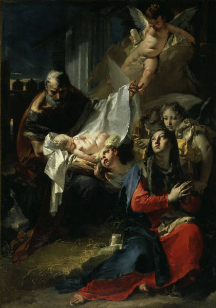 G.B.Tiepolo, Adoration de l''Enfant Jesus à Giovanni Battista Tiepolo