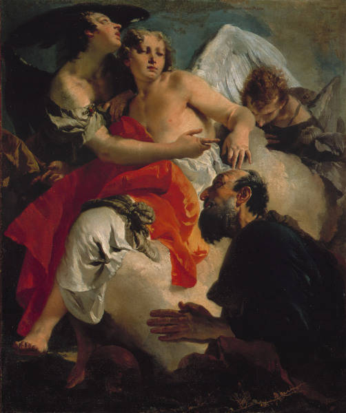G.B.Tiepolo, Abraham et trois anges à Giovanni Battista Tiepolo
