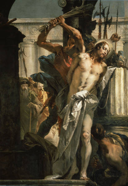 G. B. Tiepolo, La Flagellation à Giovanni Battista Tiepolo