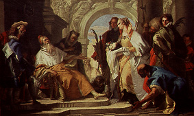 la Sainte Famille Grotta. à Giovanni Battista Tiepolo