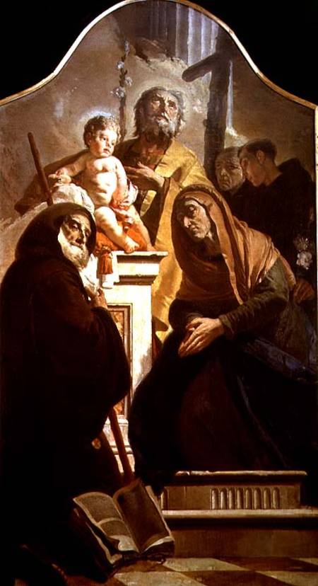 St. Joseph with the Christ Child and Saints à Giovanni Battista Tiepolo