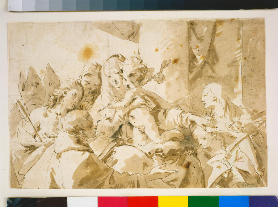 Madonna with Child and Saints à Giovanni Battista Tiepolo